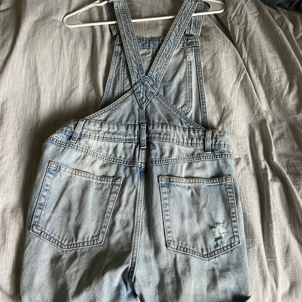 Denim overall (shorts)